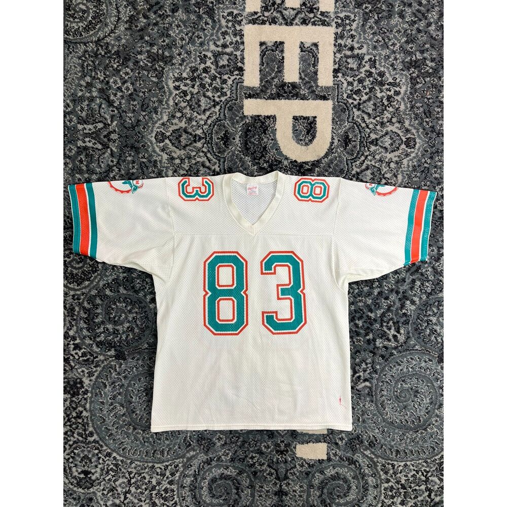 Vintage 80s Rawlings Miami Dolphin Mark Clayton #83 Jersey Size XL